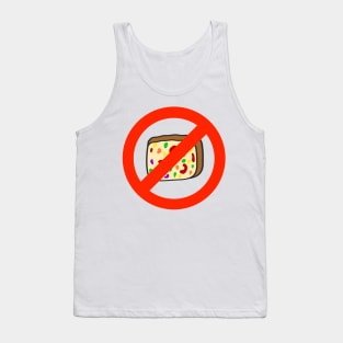 I Hate Fruitcake Free Zone Funny Cancel Christmas Cake Tank Top